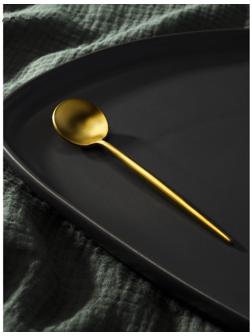 Ложка чайная из нержавеющей стали Magistro «Фолк», цвет золотой