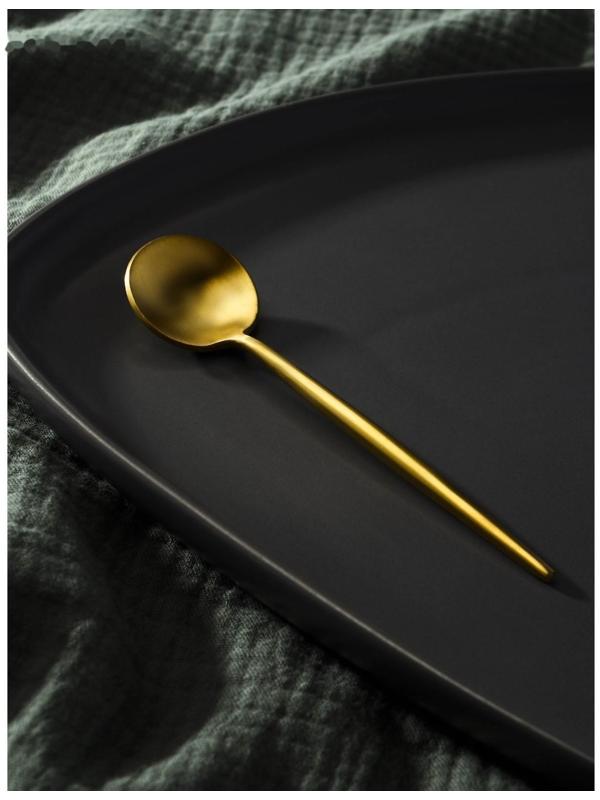 Ложка чайная из нержавеющей стали Magistro «Фолк», цвет золотой