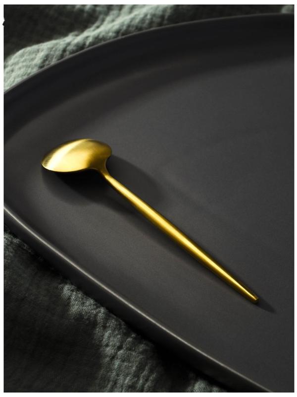 Ложка чайная из нержавеющей стали Magistro «Фолк», цвет золотой