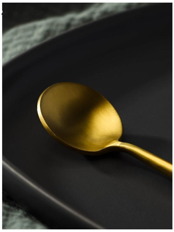 Ложка чайная из нержавеющей стали Magistro «Фолк», цвет золотой