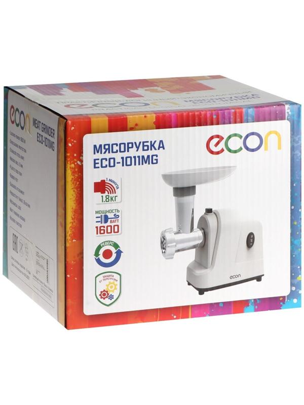 Мясорубка Econ ECO-1011MG, 1600 Вт, реверс, кеббе, белая