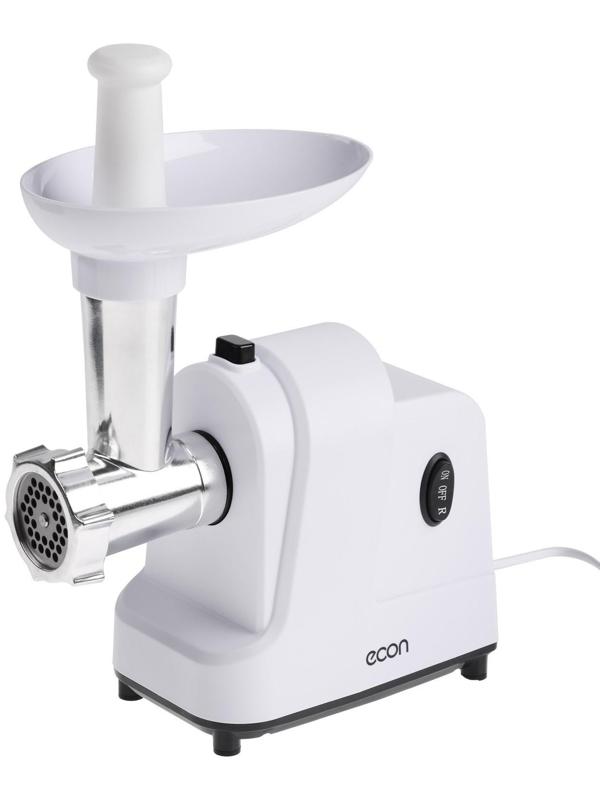 Мясорубка Econ ECO-1011MG, 1600 Вт, реверс, кеббе, белая