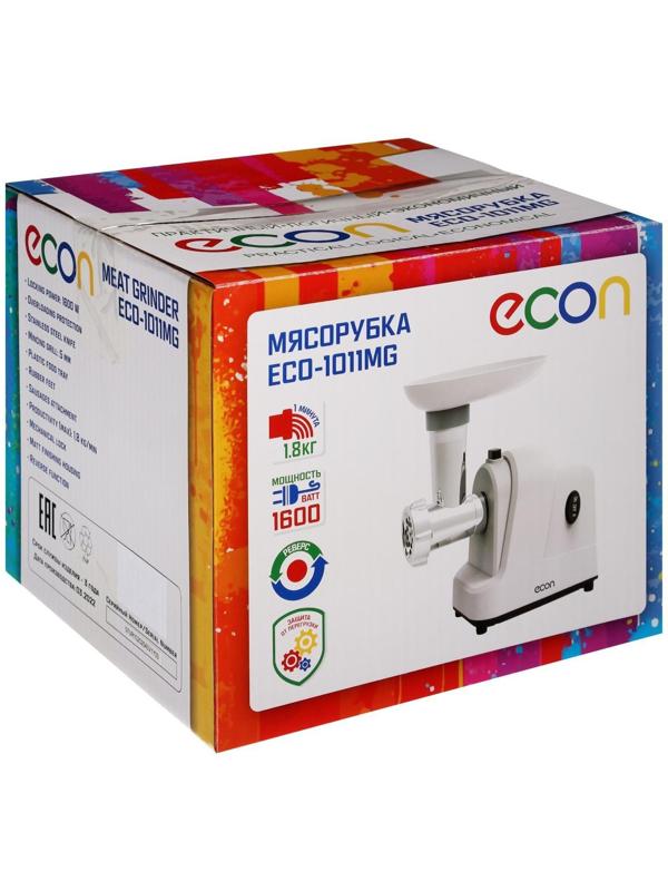 Мясорубка Econ ECO-1011MG, 1600 Вт, реверс, кеббе, белая