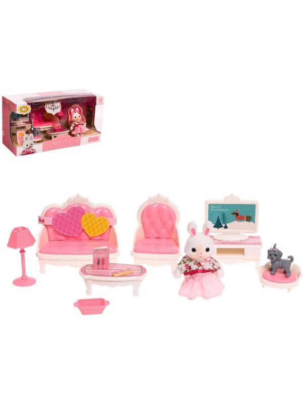 Набор игровой «Зайчик» с мебелью и аксессуарами