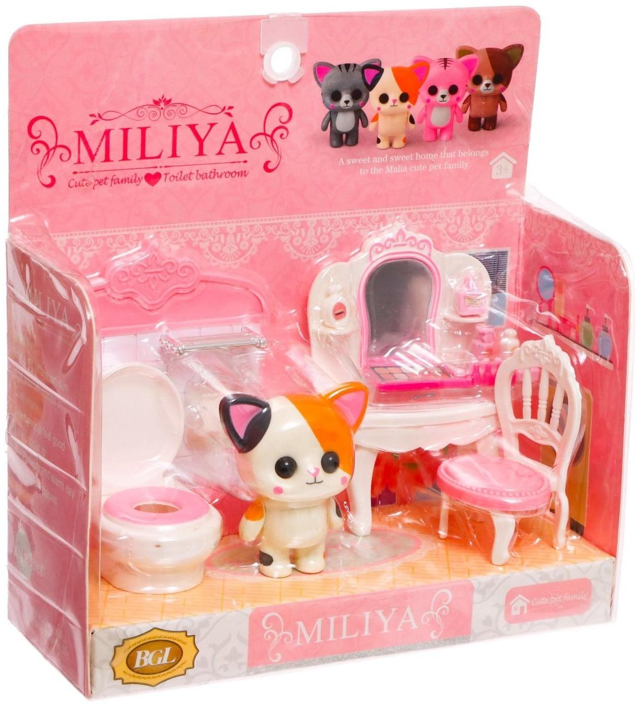 Набор игровой «Котик» с мебелью и аксессуарами, МИКС