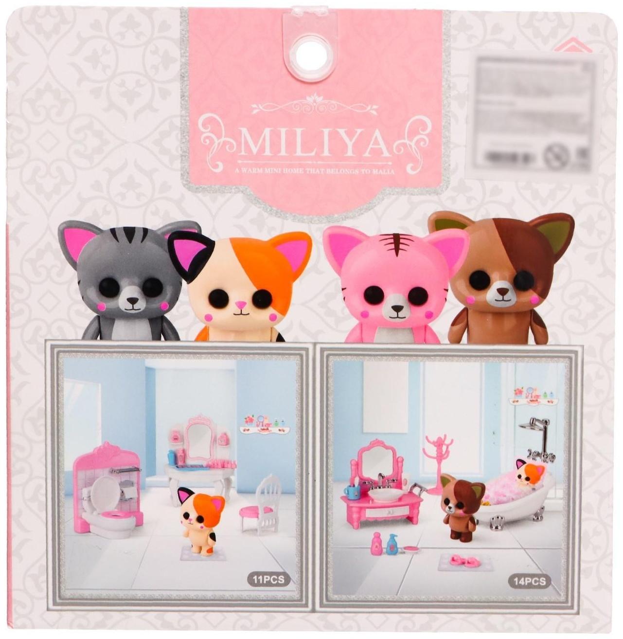 Набор игровой «Котик» с мебелью и аксессуарами, МИКС