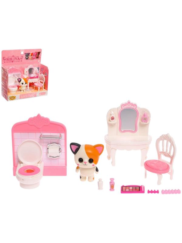 Набор игровой «Котик» с мебелью и аксессуарами, МИКС