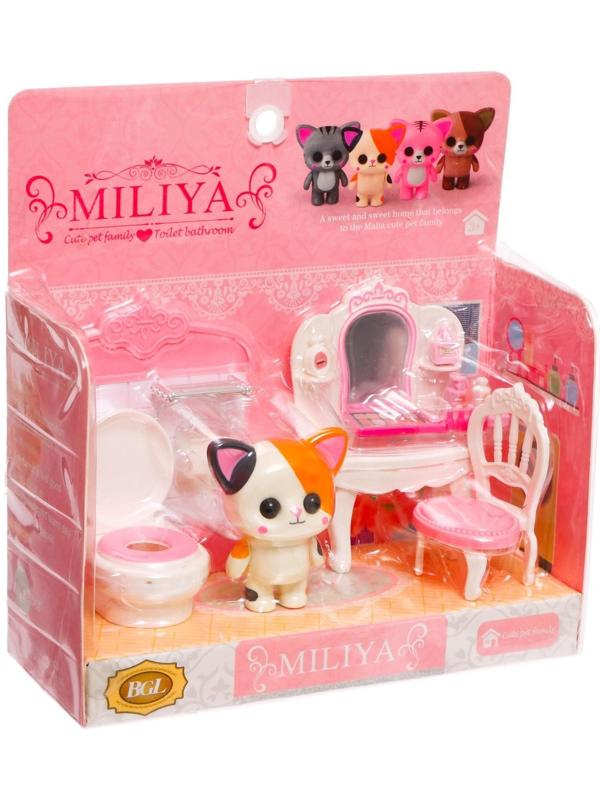 Набор игровой «Котик» с мебелью и аксессуарами, МИКС