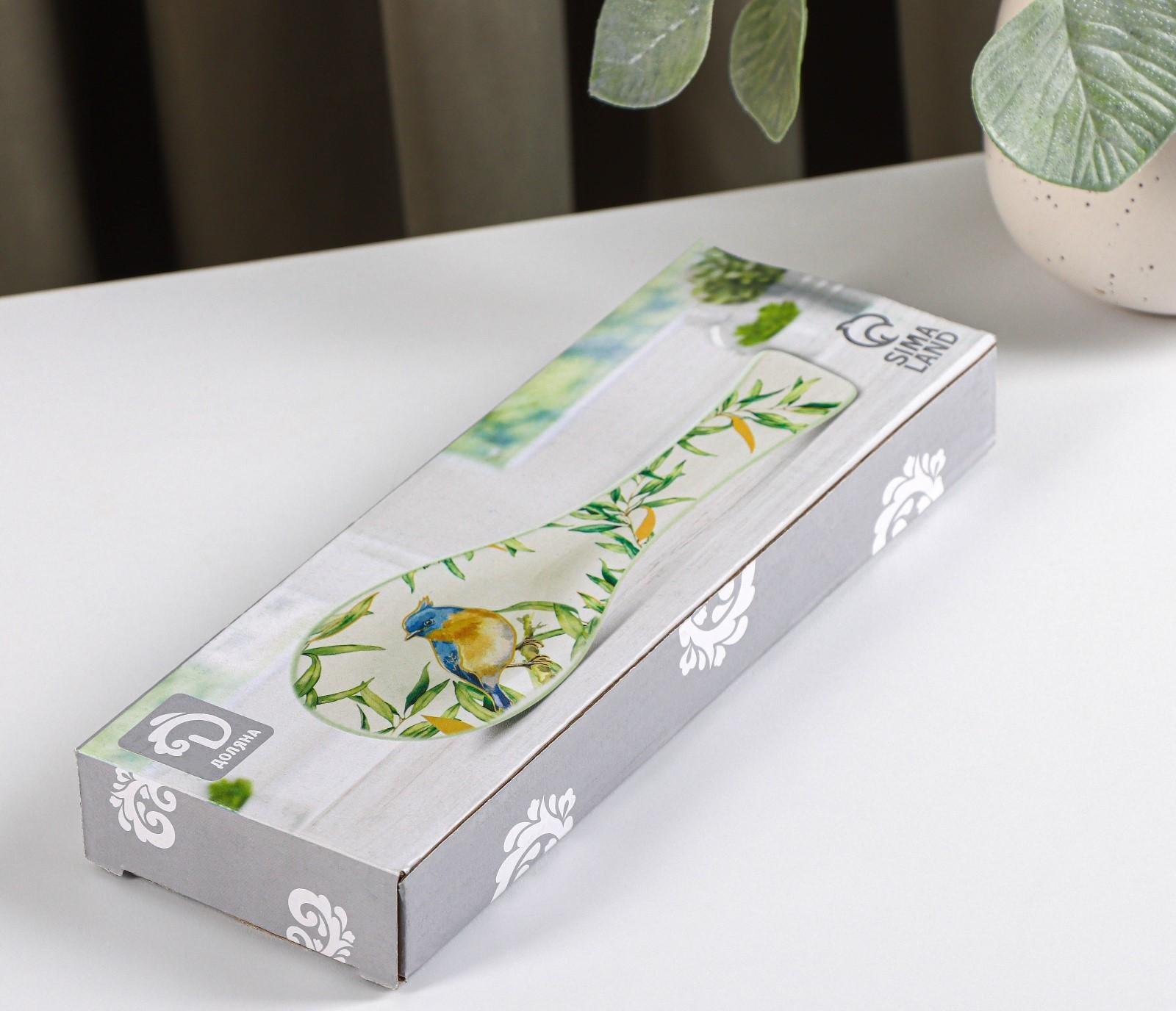 Подставка под ложку Доляна «Флора и Фауна», 22,3×7,5×2,5 см