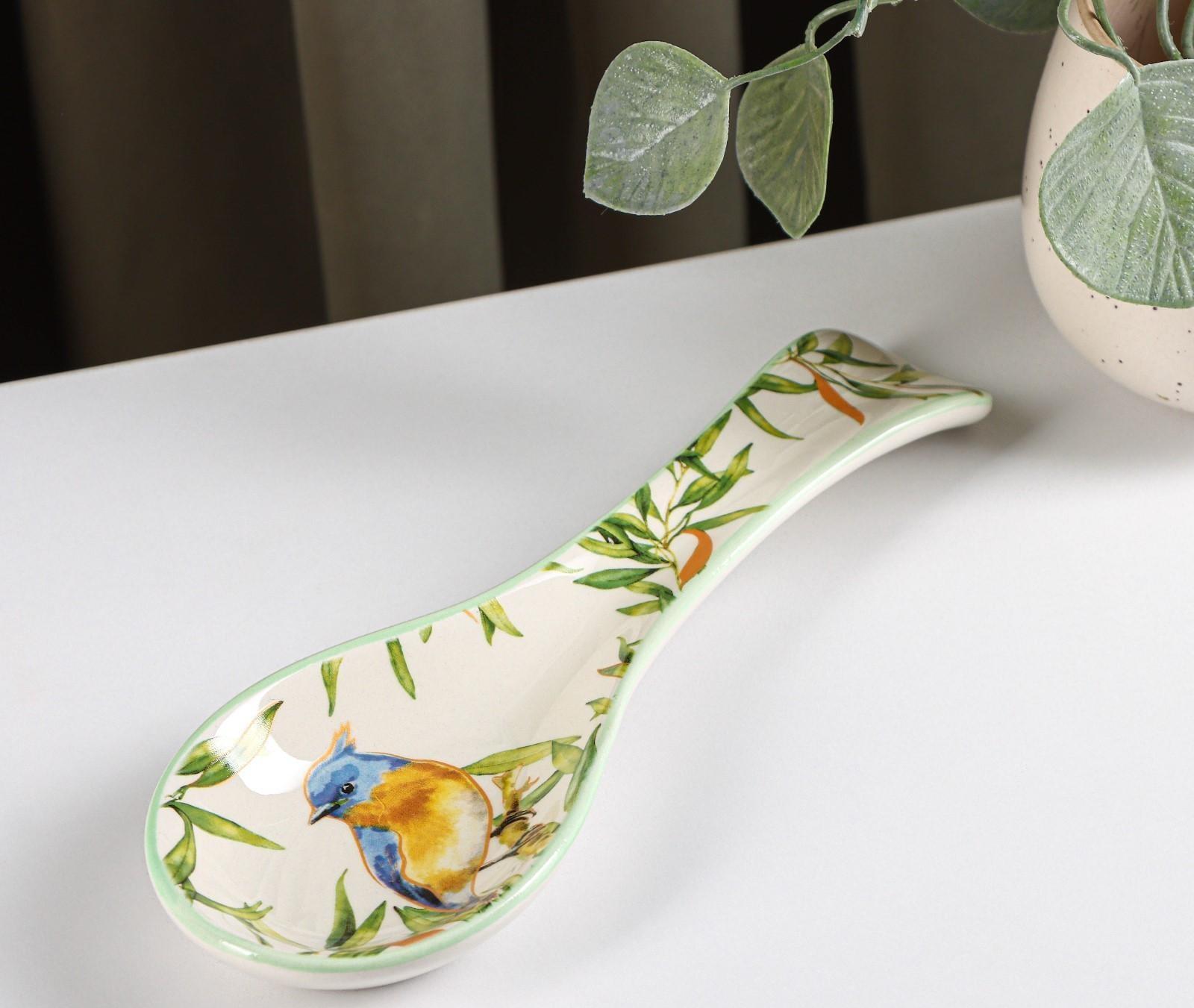 Подставка под ложку Доляна «Флора и Фауна», 22,3×7,5×2,5 см