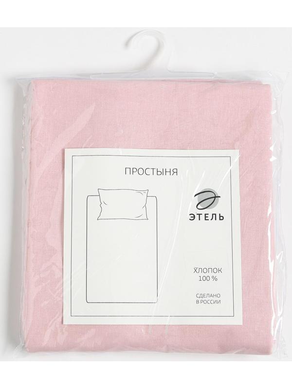 Простыня Этель 200*215, цв.розовый, 100% хлопок, поплин 125г/м2