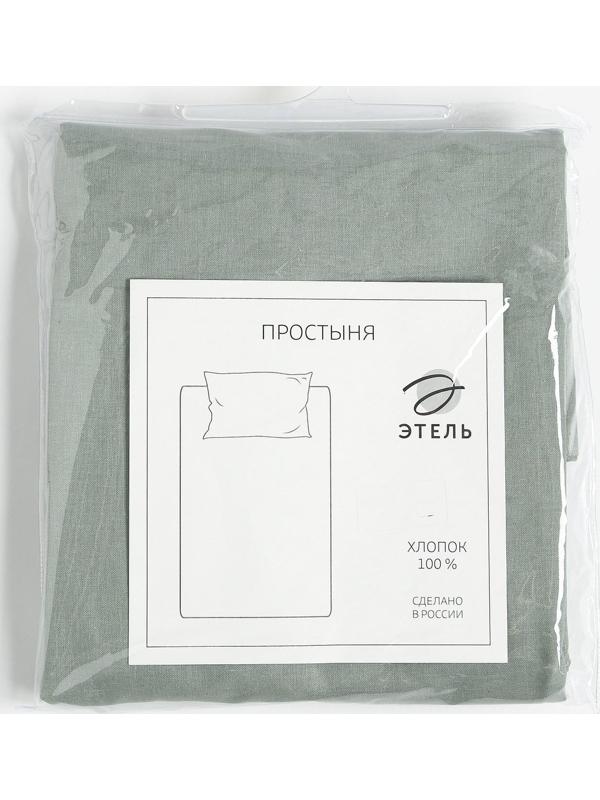 Простыня Этель 220*215, цв.зеленый, 100% хлопок, поплин 125г/м2