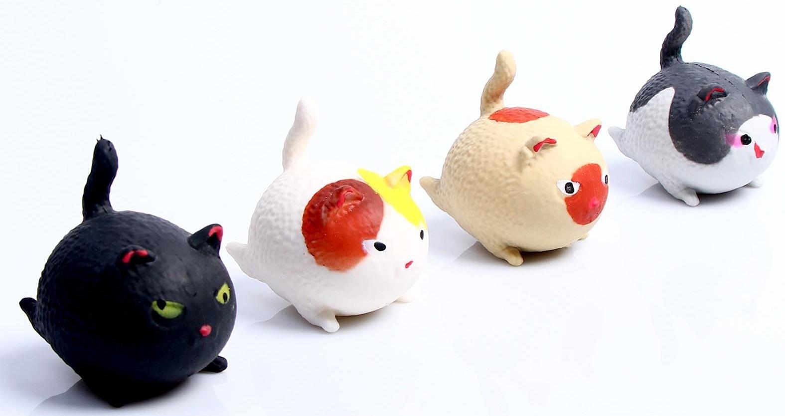 Мялка-антистресс «Коты», цвета МИКС