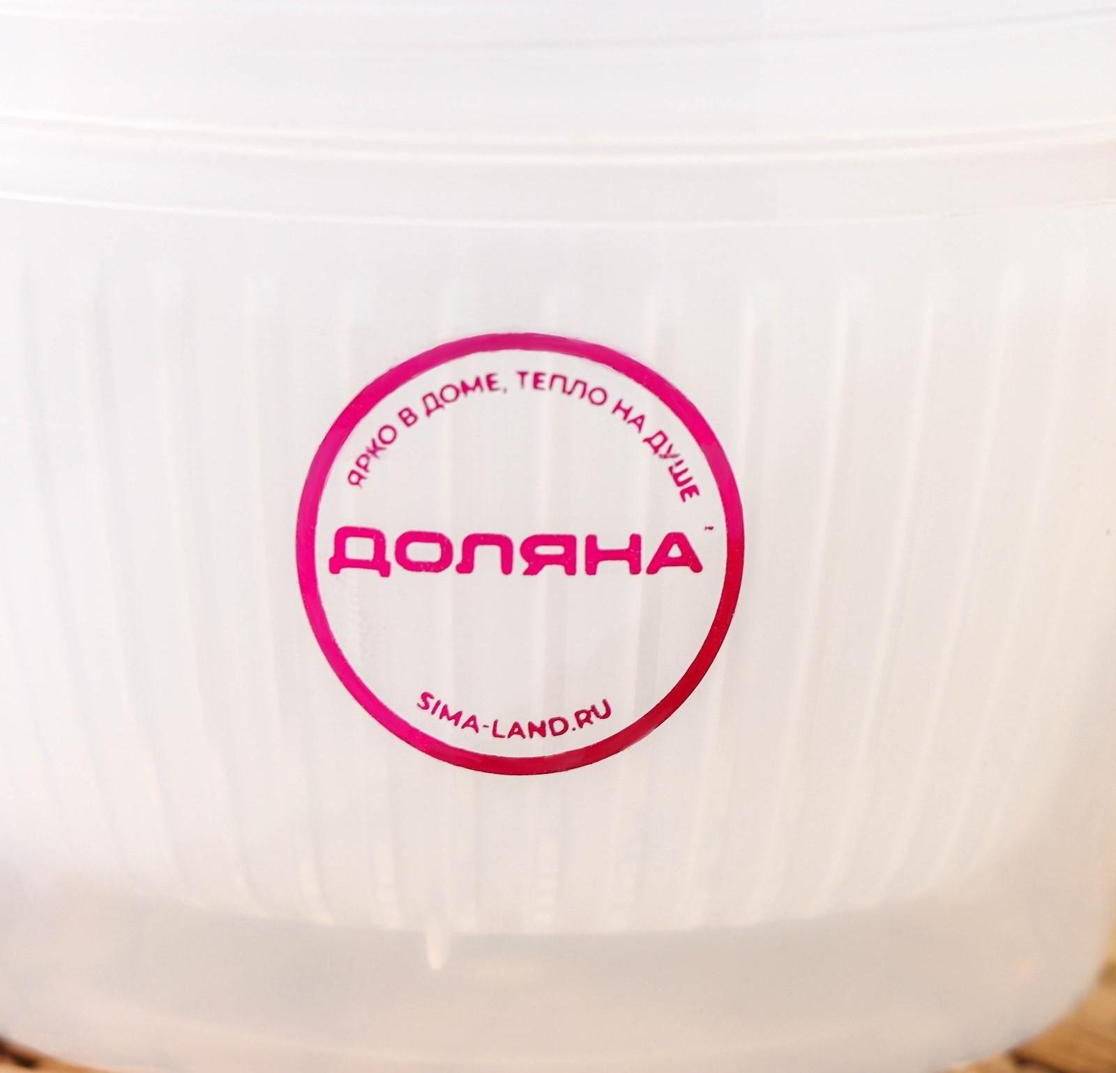 Сушилка для зелени Доляна, 11×11×8,5 см, цвет прозрачный