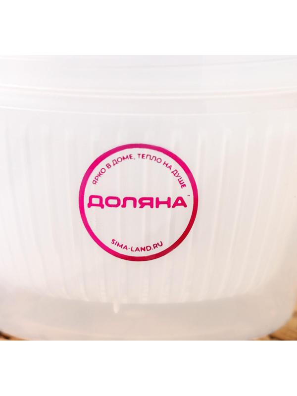 Сушилка для зелени Доляна, 11×11×8,5 см, цвет прозрачный