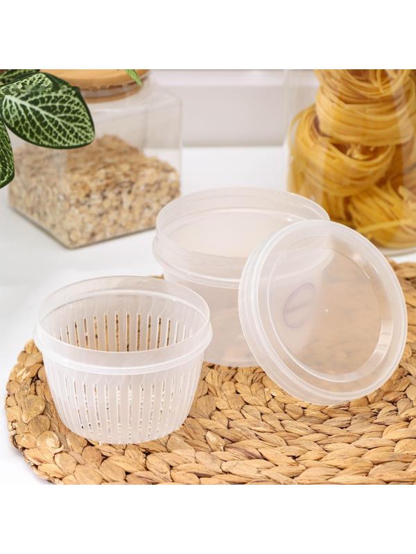 Сушилка для зелени Доляна, 11×11×8,5 см, цвет прозрачный