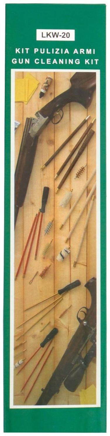 Набор для чистки ружей LUCKY VIEW, кал.20, 3 ерша, алюм.  шомполом 3-х секционный