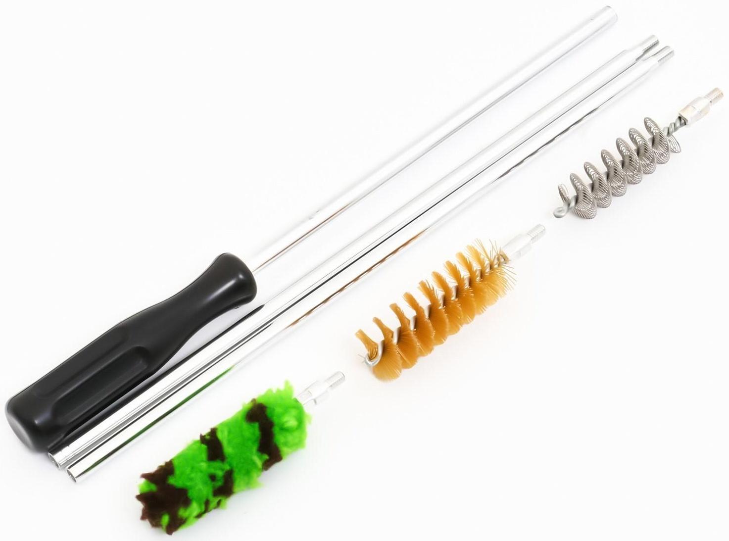 Набор для чистки ружей LUCKY VIEW, кал.20, 3 ерша, алюм.  шомполом 3-х секционный