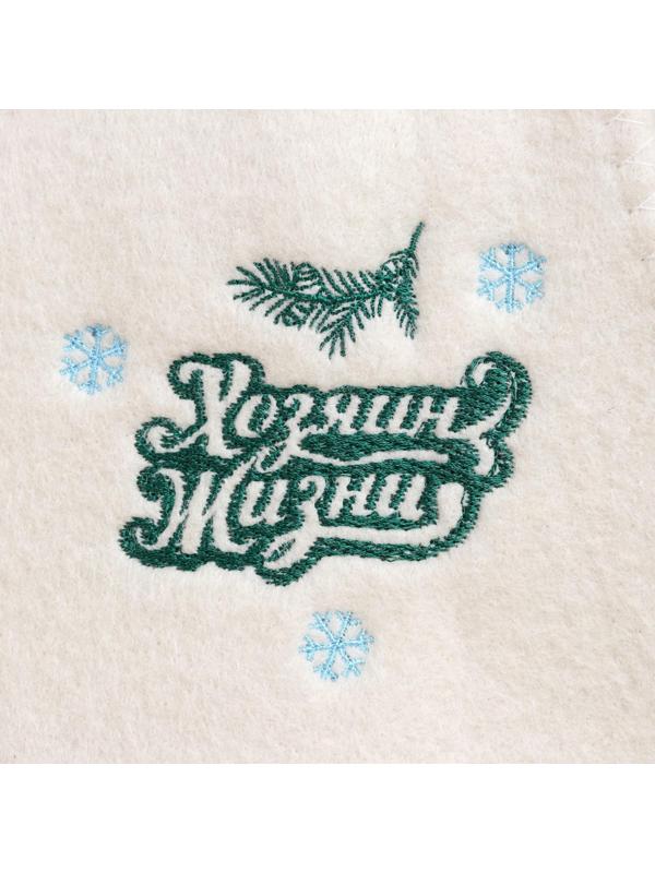 Шапка для бани с вышивкой 