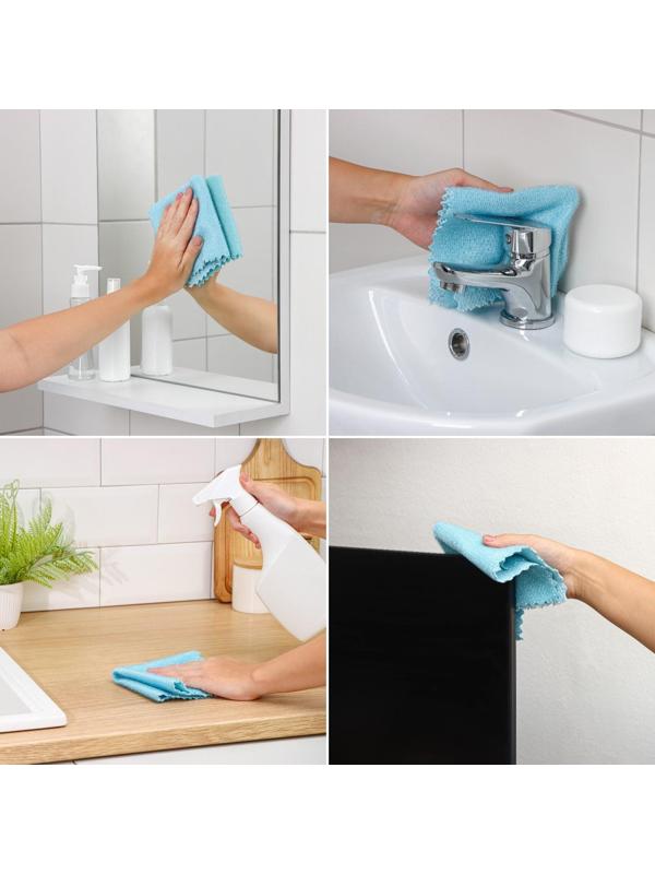 Салфетка микрофибра Raccoon «Зимнее утро», 25×25 см, картонный конверт