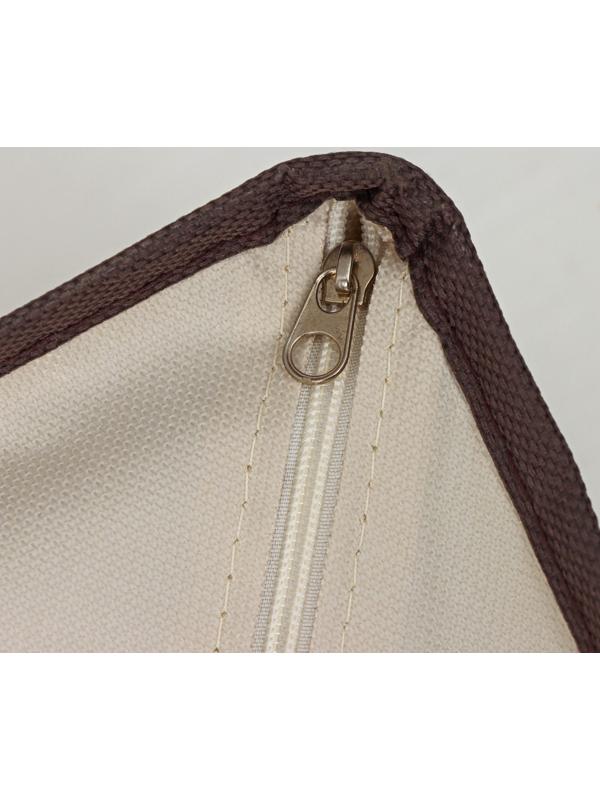 Органайзер для хранения белья с прозрачной крышкой Доляна «Тео», 6 отделений, 32×23×12 см, цвет бежево-коричневый