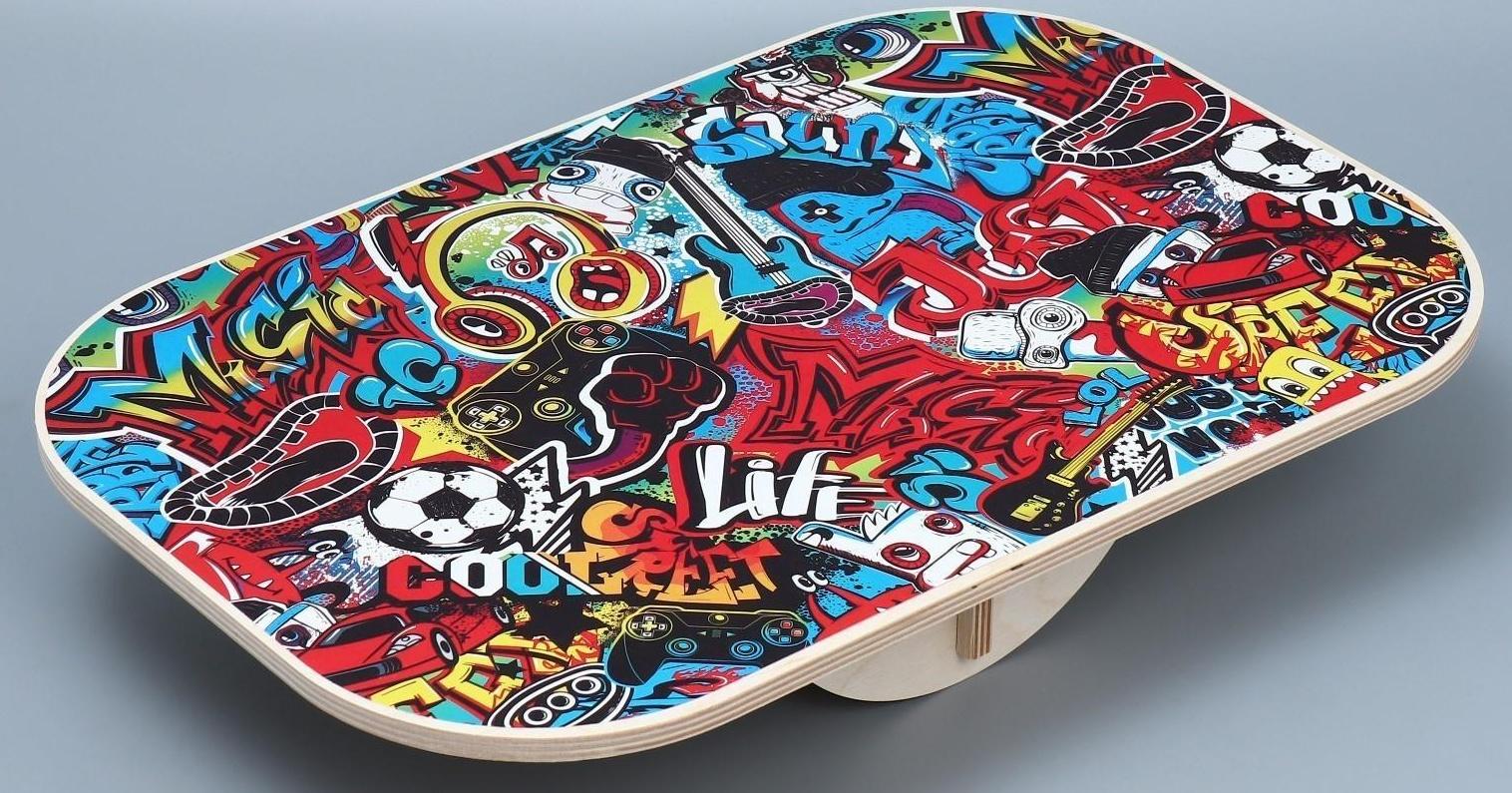 Доска балансировочная баланс борд «Граффити»