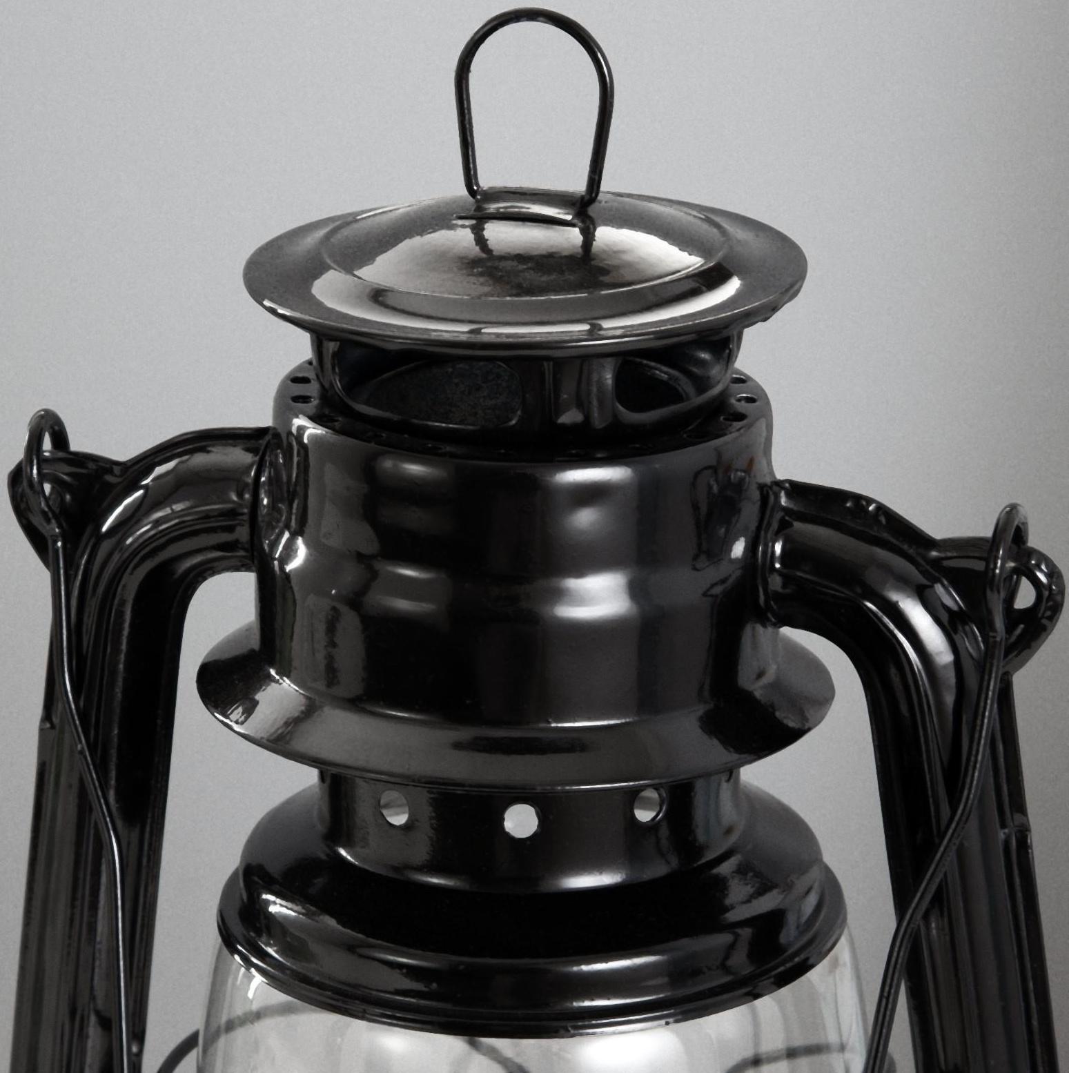 Керосиновая лампа декоративная черный 14х18х27,5 см