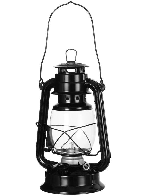 Керосиновая лампа декоративная черный 14х18х27,5 см