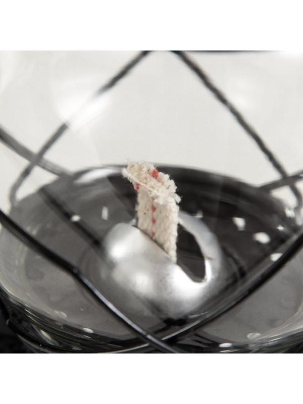 Керосиновая лампа декоративная черный 14х18х27,5 см