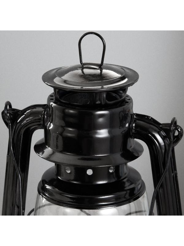 Керосиновая лампа декоративная черный 14х18х27,5 см