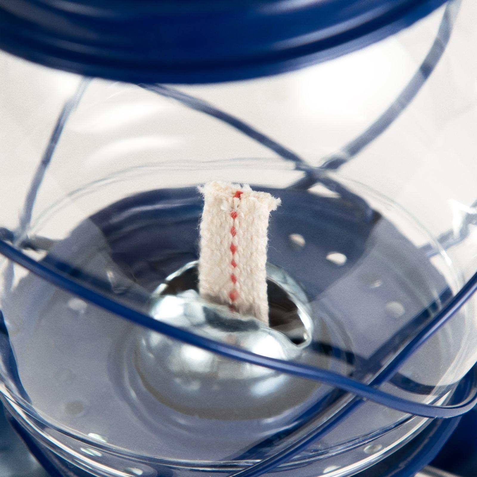 Керосиновая лампа декоративная синий 14х18х27,5 см