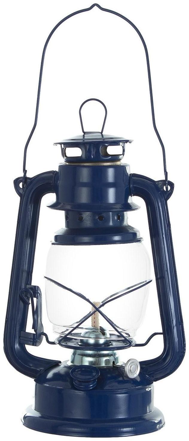 Керосиновая лампа декоративная синий 14х18х27,5 см