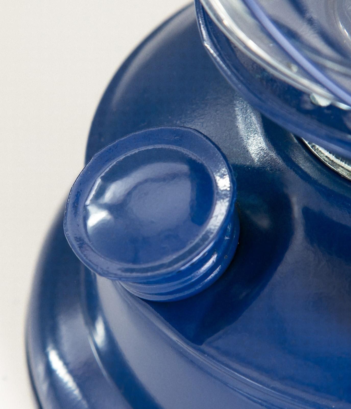 Керосиновая лампа декоративная синий 14х18х27,5 см