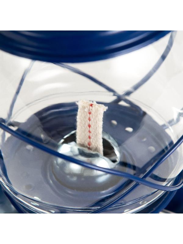 Керосиновая лампа декоративная синий 14х18х27,5 см