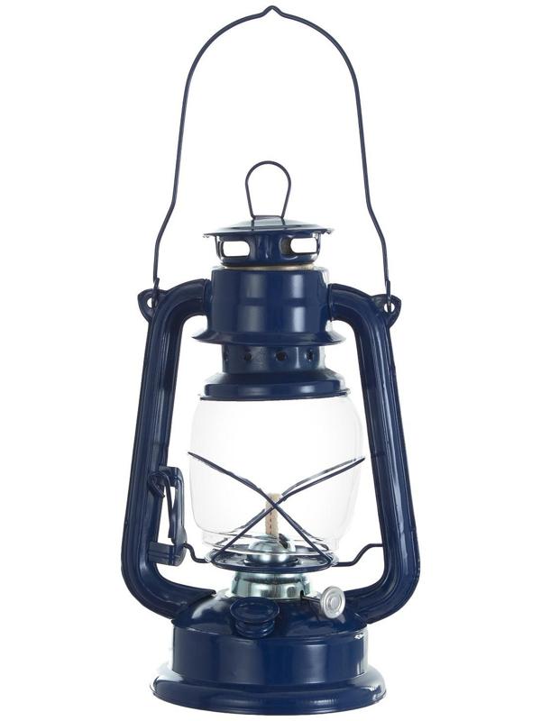 Керосиновая лампа декоративная синий 14х18х27,5 см
