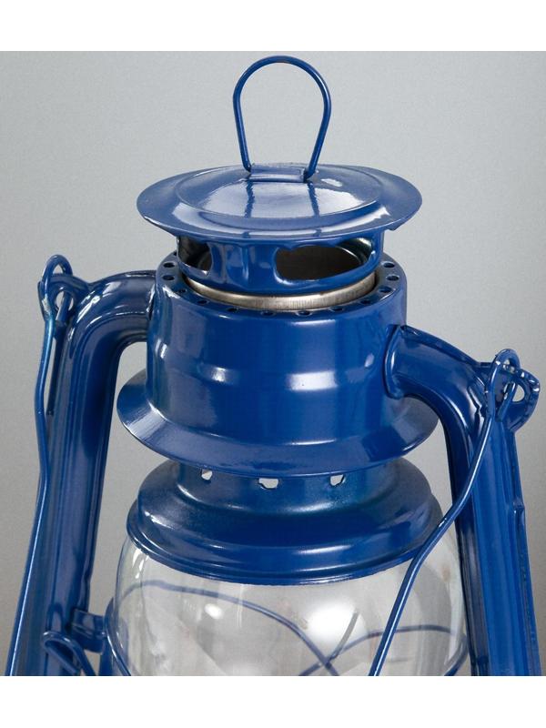 Керосиновая лампа декоративная синий 14х18х27,5 см
