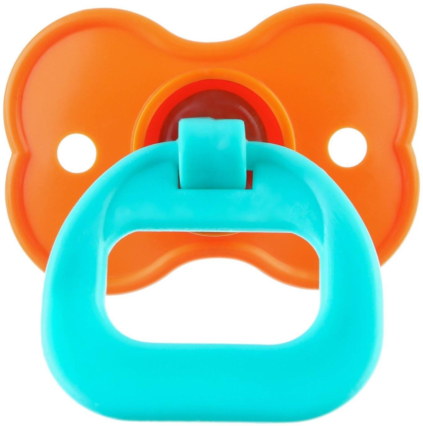 Соска-пустышка классическая, латекс, от 0 мес., цвет МИКС