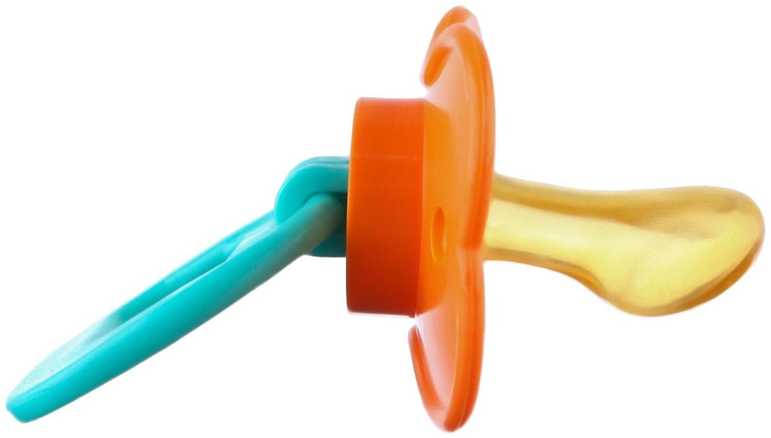 Соска-пустышка классическая, латекс, от 0 мес., цвет МИКС