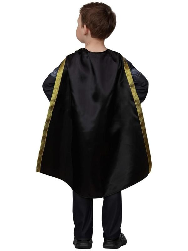 Карнавальный костюм «Чёрный Адам», без мускулов, р. 32, рост 128 см