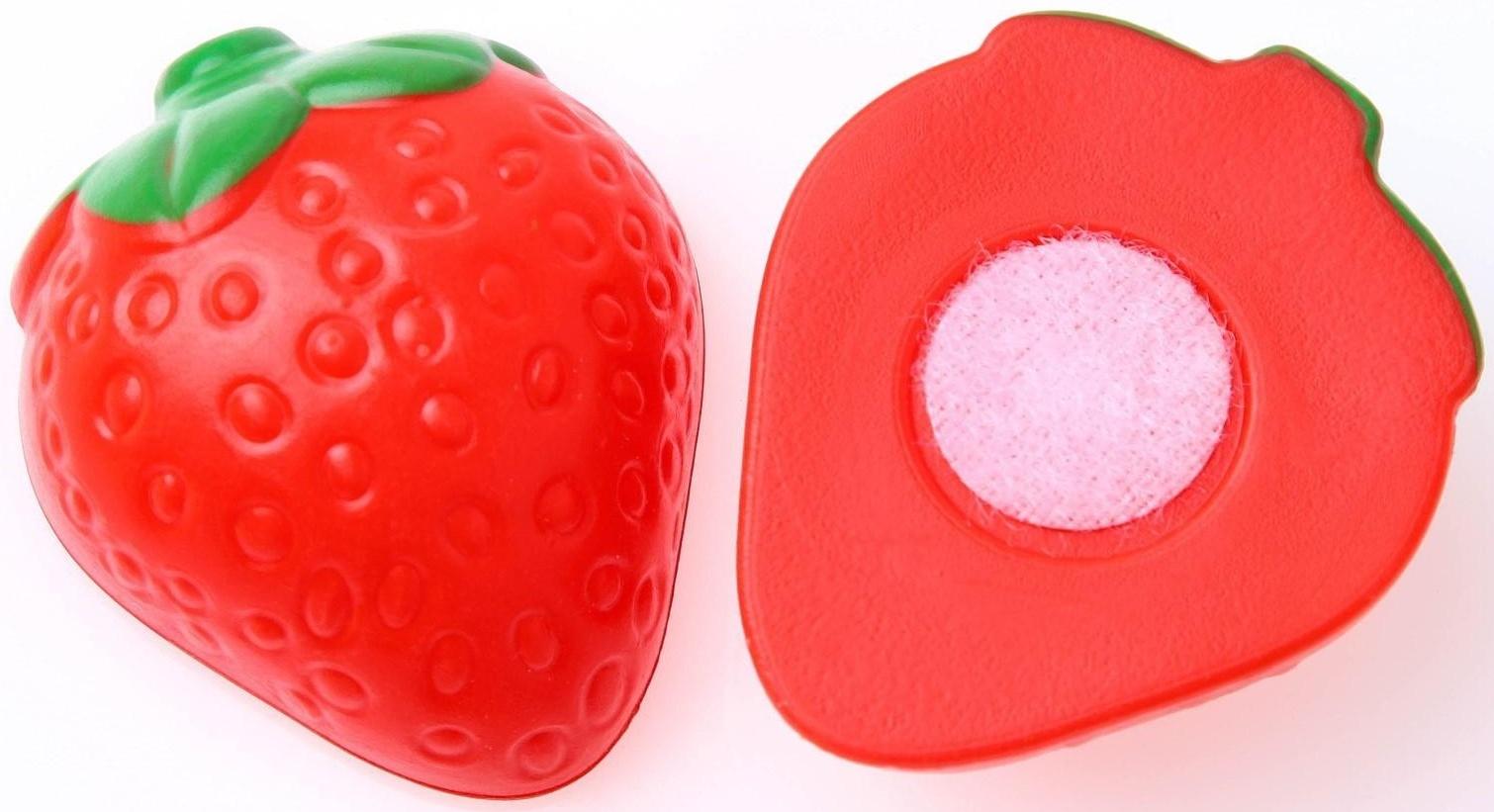 Игровой набор «Чаепитие», Минни Маус, тортик и фрукты на липучках