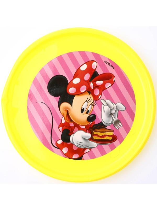 Игровой набор «Чаепитие», Минни Маус, тортик и фрукты на липучках