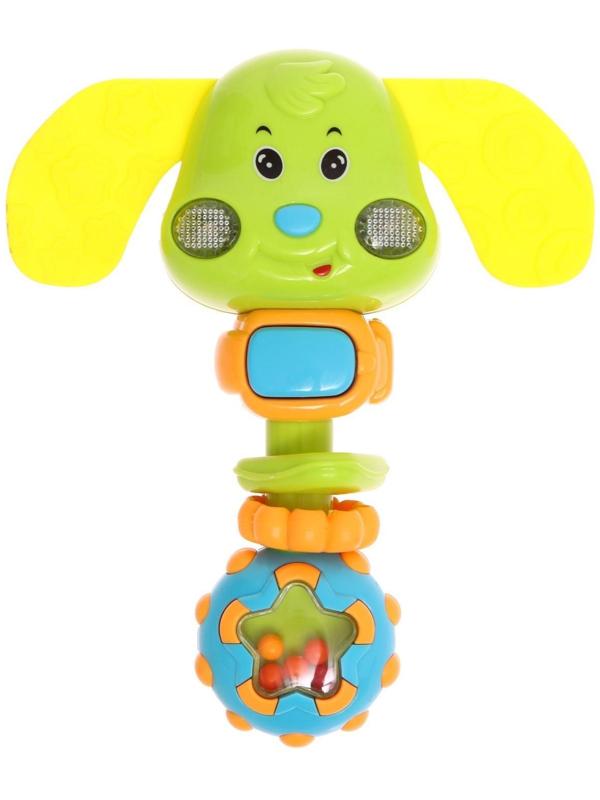 Музыкальная погремушка звук, свет, цвета МИКС