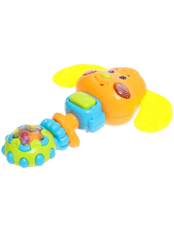 Музыкальная погремушка звук, свет, цвета МИКС