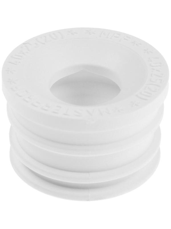 Манжета переходная MasterProf ИС.131684, d=40 х 25 мм, для канализационных труб, ТЭП, белая