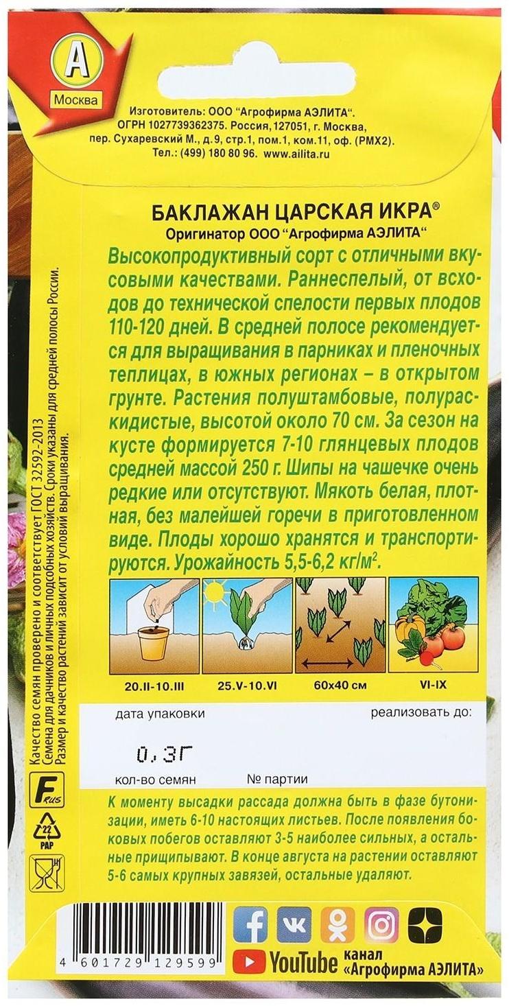 Семена Баклажан 