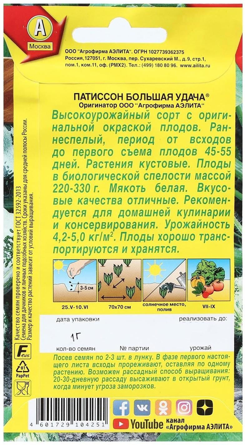 Семена Патиссон 