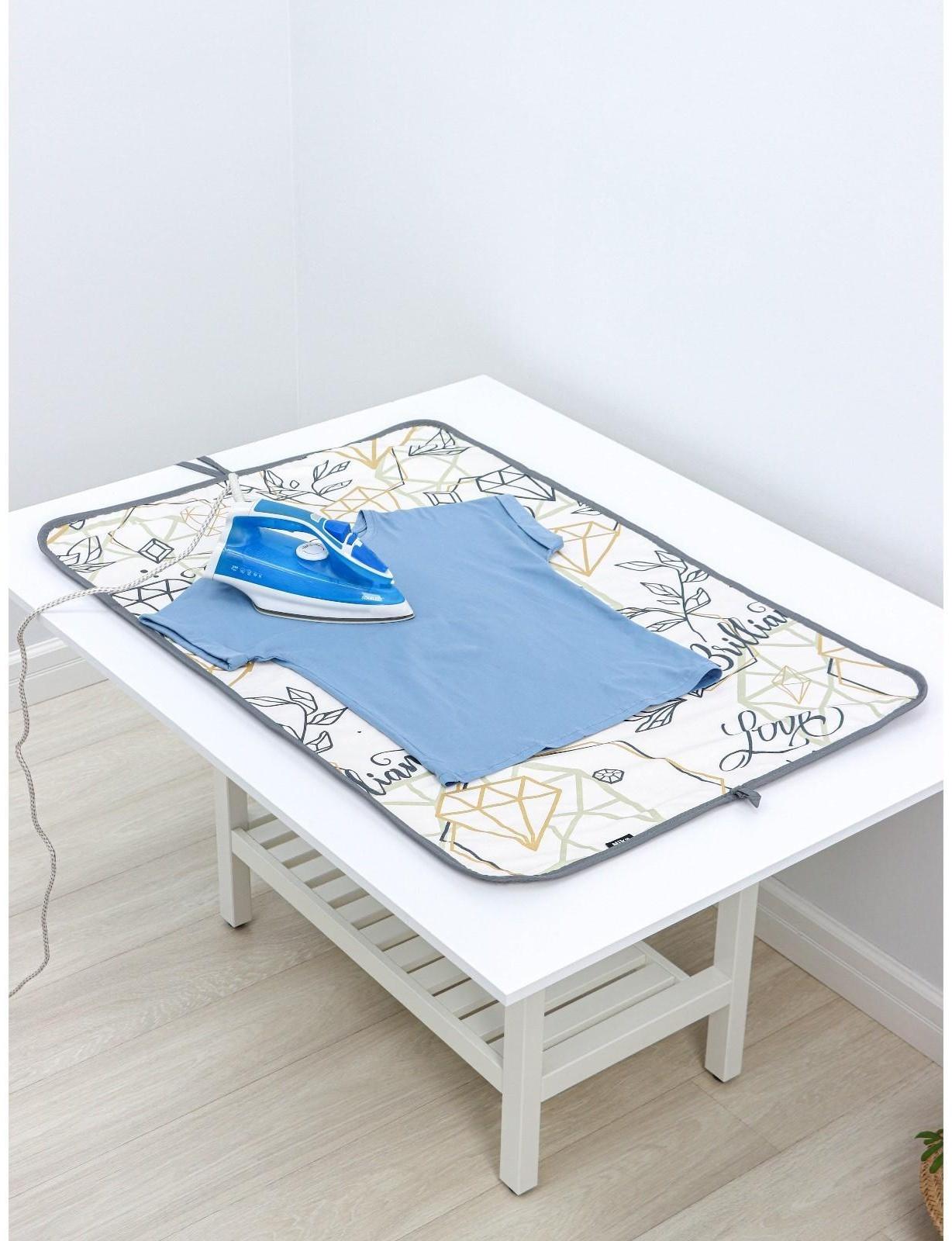 Коврик для глажки белья, 110×75 см, цвет МИКС