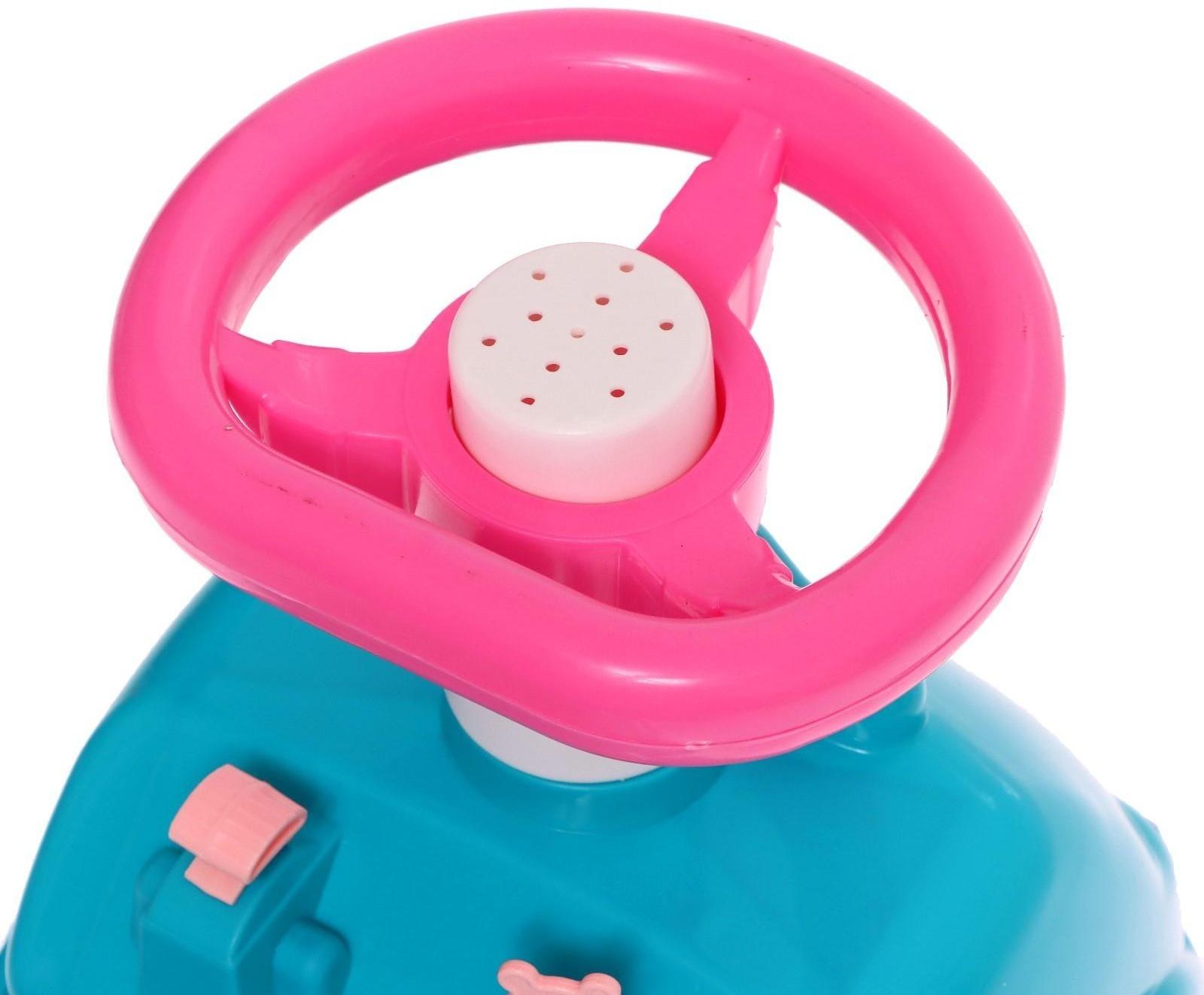 Машина-каталка Selena «Принцесса», с клаксоном, цвет аква