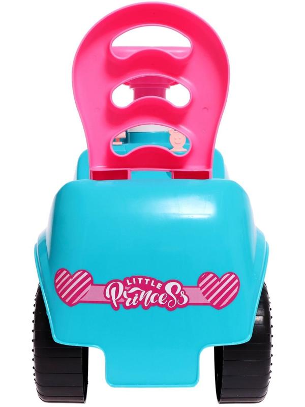Машина-каталка Selena «Принцесса», с клаксоном, цвет аква