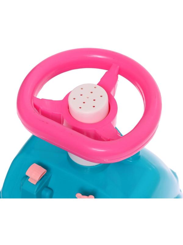 Машина-каталка Selena «Принцесса», с клаксоном, цвет аква